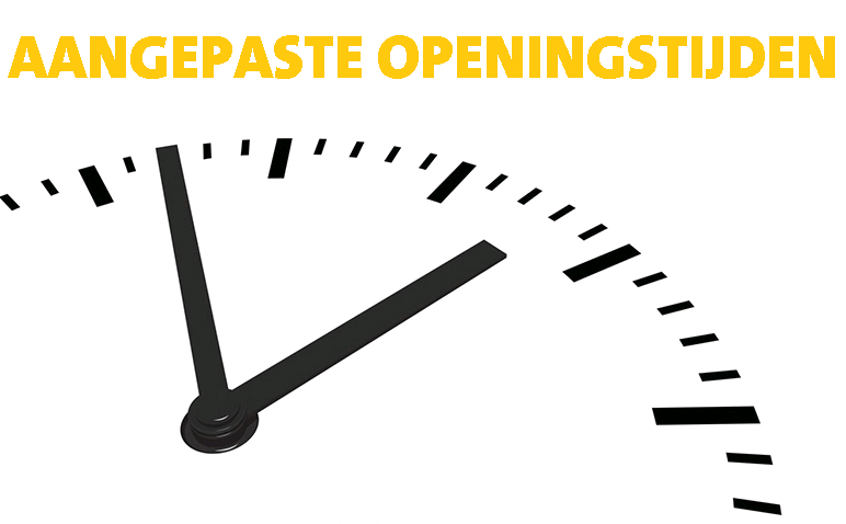 Gewijzigde openingsuren vanaf 2 oktober 2023
